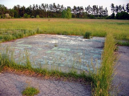 Skyway Drive-In Theatre - Foundation Now - Photo From Water Winter Wonderland (newer photo)